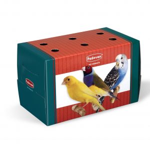 Transportín de cartón para pájaros y pequeños roedores — 16×9×10 cm PADOVAN