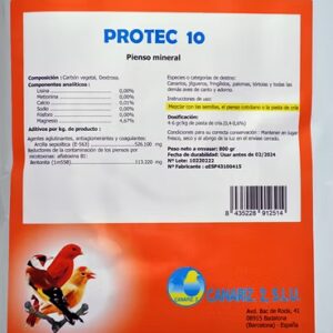 Protec 10 Antifúngico y Antibacteriano para Aves – Protector Intestinal Canariz2