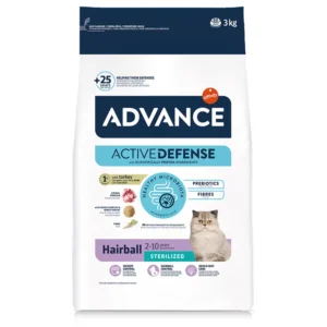 Pienso para Gatos Esterilizados con Control de Bolas de Pelo Advance Sterilized Hairball 3 kg