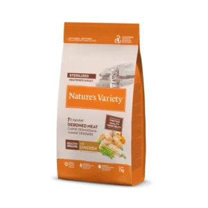 Pienso con Cereales Saludables para Gatos Adultos Nature’s Variety Healthy Grains Salmón 7 kg