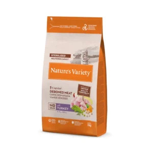 Pienso Sin Cereales para Gatos Esterilizados Nature’s Variety No Grain Pavo 3 kg