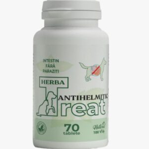 Herba-Treat Antihelmíntico Natural para Perros y Gatos – 70 Tabletas