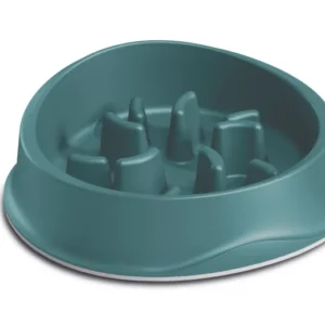 Comedero Slow Feed para Perros y Gatos 0,5 L Verde Stefanplast Chic