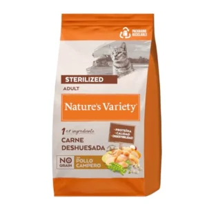 Pienso Sin Cereales para Gatos Esterilizados Nature’s Variety No Grain Pollo 1,25 kg