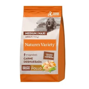 Pienso con Cereales Saludables para Perros Adultos Medianos Nature’s Variety Healthy Grains Pollo 10 kg