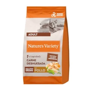 Pienso con Cereales Saludables para Gatos Adultos Nature’s Variety Healthy Grains Pollo 3 kg