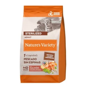 Pienso Sin Cereales para Gatos Esterilizados Nature’s Variety No Grain Salmón Noruego 3 kg