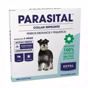 Collar Antiparasitario para Perros Pequeños y Medianos 58 cm Parasital