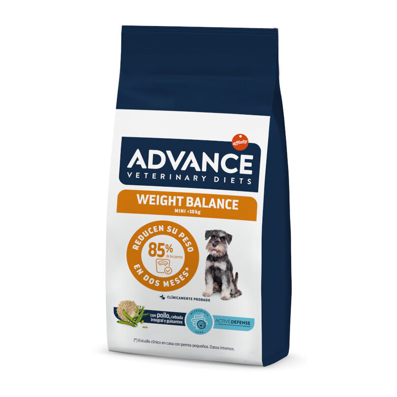 Pienso Dietético para Perros Pequeños con Sobrepeso Advance Veterinary Diets Weight Balance Mini 3 kg