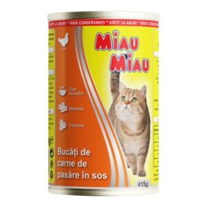 Comida Húmeda para Gatos con Pollo 415 g MIAU MIAU