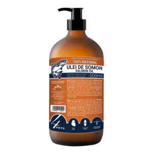 4 DOG Aceite de Salmón para Perros y Gatos con Omega-3 – 500 ml